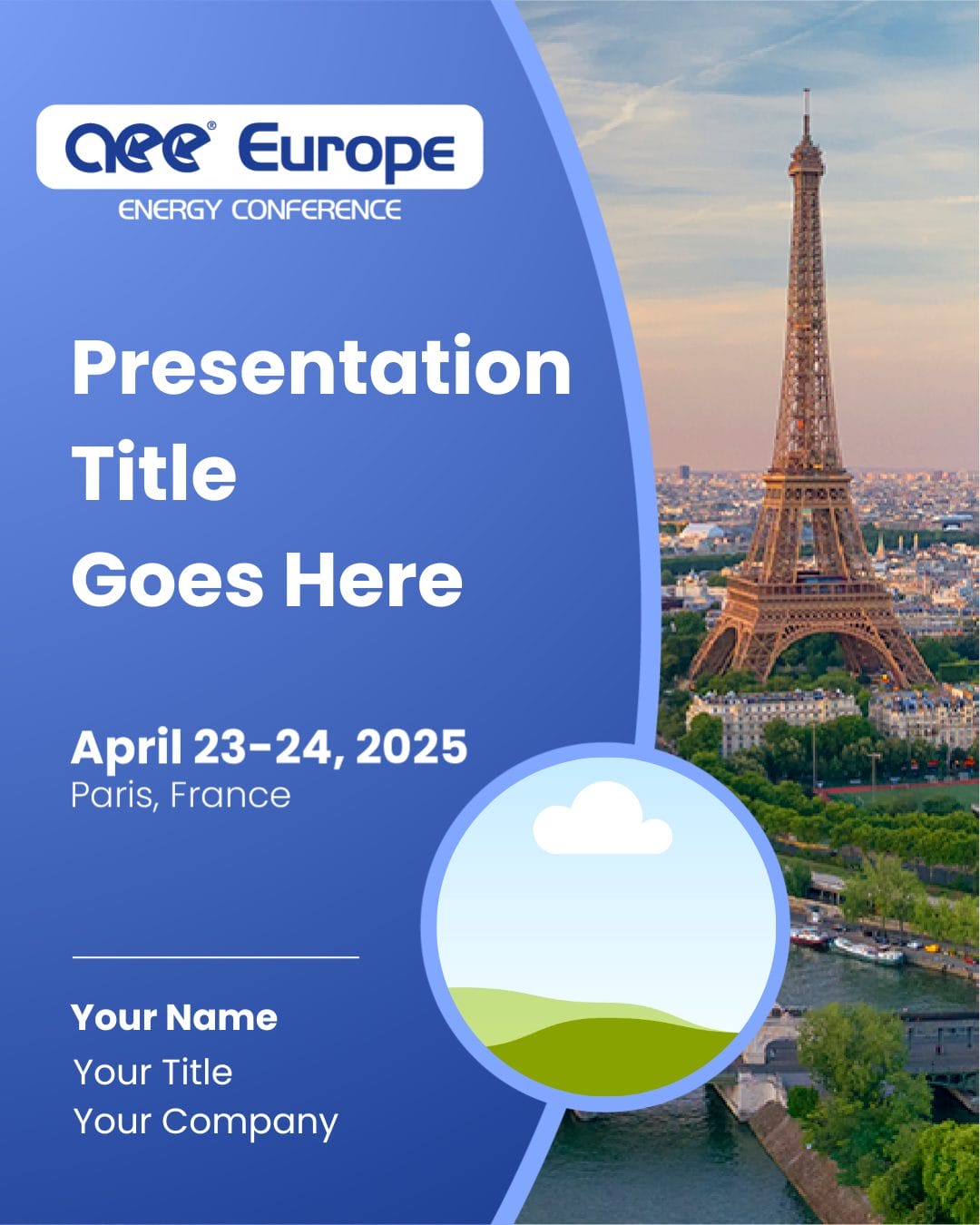 Presentation Title & Headshot
